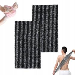  Japán Testmasszázs Peeling Törölköző Zuhanyzáshoz 2 Db-os Szett (Ręcznik kąpielowy czarny 2 szt)