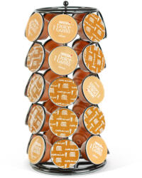  Fém kávékapszula tartó - 35 db Dolce Gusto kapszulához - 165 x 165 x 320 mm - fekete (GLBW0997)