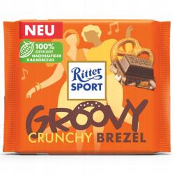 Ritter SPORT Tejcsokoládé Ritter Sport 100 g Crunchy Brezel (4000417628411)