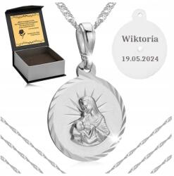 Golden Celebrity Női Ezüst Nyaklánc Medállal Szűzanya 925 Gravírozás Nőknek (urodziny imieniny rocznice 18 mamy córki żony)