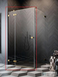 Radaway Essenza Pro KDJ 100B zuhanykabin balos ajtó része, arany 10097100-09-01L (10097100-09-01L)