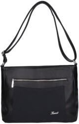 Karen D 701 fekete rostbőr táska