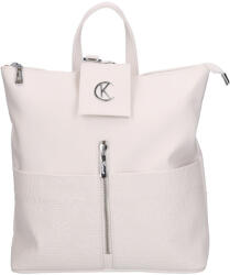 Karen D 703 fehér rostbőr táska