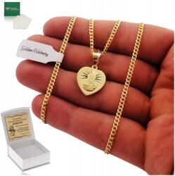 Golden Celebrity Aranyozott Páncéllánc 925-AS Csiszolt Isteni Anya Gravírozás (Pamiątka pierwszej I komunii świętej grawer)