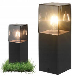 Masterled Denver Masterled kültéri álló kerti oszloplámpa, E27, fekete, 120°, IP44, 30 cm (LVTOPR3582)