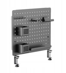 LVNSYSTEM Pegboard perforált fém tábla rendszerező PG1 LVNSystem fekete (LV0155)