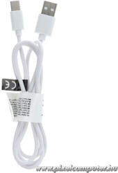  Cable USB A to Type C 2.0 C366 (connector long : 8mm) 1 m white (5903396071072)