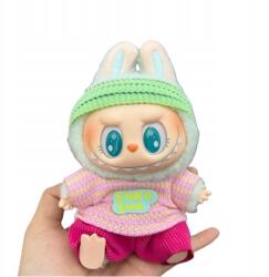  17 cm-es Labubu baba ruhaszett (kalap+felső+nadrág, baba nélkül) (labu-bu A1-469)