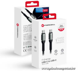  Cable USB C to USB C Forcell F-Energy QC4.0 PD 5A 240W Cafule 1, 2 m C263 black (5903396298288)