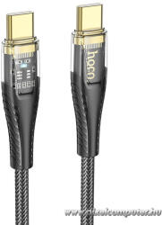  Cable USB C to USB C Hoco 3A 60W 1, 2 m U121 black (6942007606981)