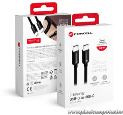  Cable USB C to USB C Forcell F-Energy QC4.0 PD 3A 60W 2 m C338 black (5903396220647)