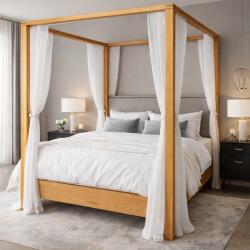 ATELIER 49 Pat Majestic baldachin - 180x200 cm - din lemn masiv de brad - culoare personalizabila (ATE49-SZ-PS789)