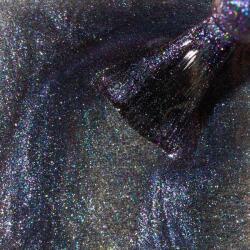 KIEVSKAYA Ojă Semipermanentă Kievskaya Glitz Cat Eye 09 - Gri Metalic cu Reflexii Mov și Efect Holografic 3D, 15ml (OSKG09)