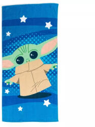 Carbotex Star Wars Baby Yoda fürdőlepedő, strandtörölköző 70*140cm (ST2402504-R)