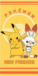 Carbotex Pokémon New Friends fürdőlepedő, strandtörölköző 70*140cm (POK2408002-R)