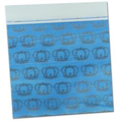 Black Leaf Pungi Ziplock King albastru-transparent 50x50m x100