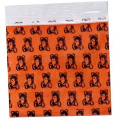 Black Leaf Pungi Ziplock Ursuleti Teddy portocaliu-transparent 50x50mm x100