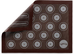 Lékué Microperforated Baking Mat mikroperforált sütőlap, 40x30cm, platina szilikon, barna