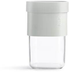 Lékué Flip Storage Food Container közepes bővíthető élelmiszertároló edény, 0.85L, műanyag, áttetsző/zöld