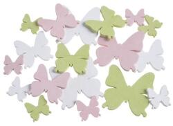  Fluturasi lemn color pentru aranjamente florale set 18 buc (45447)