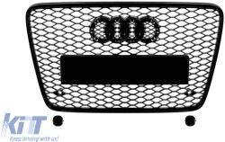  Maxton Design spoiler suitable for front S-Line bumper of Audi Q7 2005-2009, black lacquer (ABAUSX6008180)