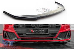  Maxton Design diffuser suitable for rear S-Line bumper on Audi A7 C8 after 2017, black lacquer (ABAUSX6008166)