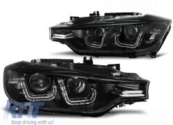  Tuning xenon headlight kit suitable for BMW 3 Series F30, F31 2011-2015 with black base, left and right for models without AFS function (ABBMHX6010481)
