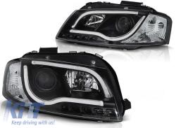  Tuning headlight set with real DRL lights suitable for Audi A3 8P 2008-2012 3D/5D, left and right (ABAUHX6010360)
