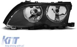  Single rib kidneys in black lacquer suitable for BMW 3 Series E46 sedan, touring 2001-2005 (ABBMGR6009314)