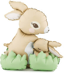  Álló fólia lufi nyuszik, színes mix, 51x60 cm (FB402)