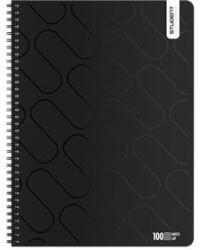 ICO Spirálfüzet, A4, vonalas, 100 lap, ICO "Student Premium", vegyes színek (TICSSFV100) - onlinepapirbolt