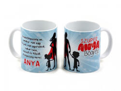  „Szuper Anya bögre - vicces felirattal (3 dl) (CQ04717)