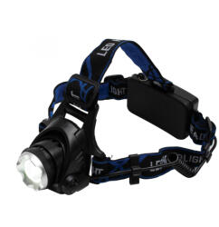  LED-es fém fejlámpa tölthető kivitelben