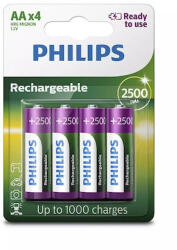 Philips Újratölthető NIMH Ceruza Akku AA 2500 mAh (R6B4RTU25/10) (1, 2V) B4