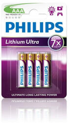 Philips Lítium Ultra Mikro Elem AAA (FR03LB4A/10) (1, 5V) B4