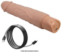 Pretty Love Vibrator Rufus Flesh, Reincarcabil, 10 moduri vibratie, 23.8cm Vibrator