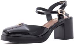 Feeling Pantofi dama eleganti din piele naturala lacuita, Feeling 3533-7, negru