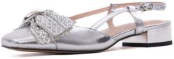 Feeling Pantofi dama casual din piele naturala, Feeling D75-3903, argintiu