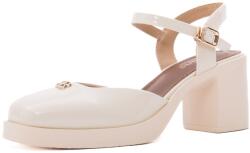 Feeling Pantofi dama eleganti din piele naturala lacuita, Feeling 3533-7, bej