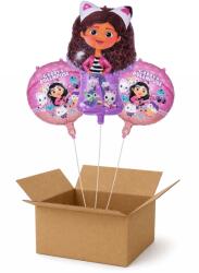 Balloons4party Set 3 baloane heliu Gabby si Casuta Papusilor