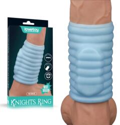  Вибриращ пенис ръкав, вълни - Wave Knights Ring IV Blue (LVTOY00660)