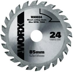 WORX Disc circular pentru lemn Worx WA5034, 85 mm, 24 dinti, compatibil Versacut si Worxsaw (WA5034)
