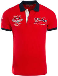Karl's People tricou polo pentru bărbați K-103 Rosu L