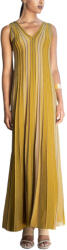 AGGEL Rochie Lurex V-Neck Maxi SS63186K 1055 tan gold-rich gold-olive-khaki (SS63186K 1055 tan gold-rich gold-olive-khaki)