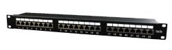 Gembird PATCH PANEL GEMBIRD 24 porturi, Cat5e, 1U pentru rack 19", black, "NPP-C524-002 (NPP-C524-002) - pcforge
