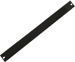 Spacer Panou gestionare cabluri SPACER, tip masca orizontala cu perii, 19 inch, 1U, 0.8mm, negru (SPCM-1UB-BK-02)