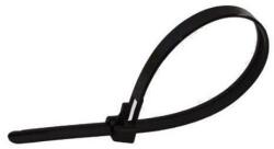 ELEMATIC Brida plastic 7-5 x 250 reutilizabila negru Elematic 100 buc (5352)