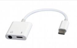 Gembird Adaptor audio Gembird USB-C alb la 3.5 mm cu încărcare (A-CM-3.5FP-01)