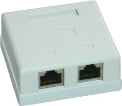 Emtex Priza FTP dubla EMTEX Cat6 EMT-FTP6-2P-PT (EMT-FTP6-2P-PT)