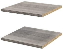 GOODHOME Pachet 2 rafturi, gri stejar, 37 x 35 cm GoodHome Atomia Raft